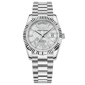 Silver White Herren Uhr