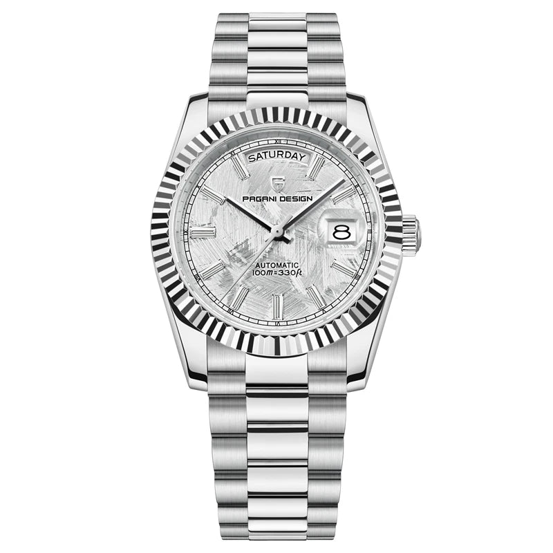 Silver White Herren Uhr