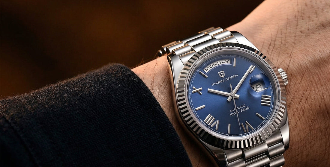 Silver Blue Herren Uhr