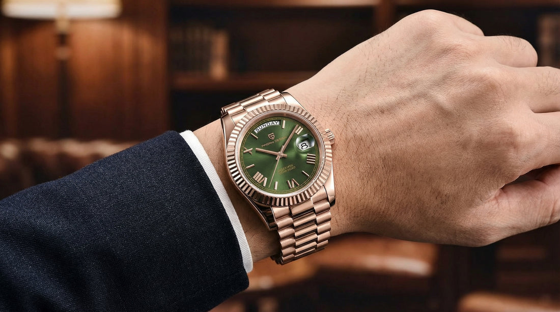 Rose Green Herren Uhr
